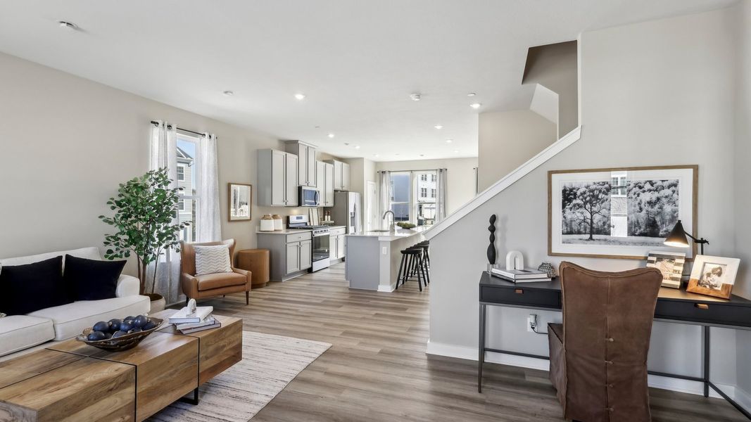 Representative furnished interior of a home built from the Regent - Finished Basement by D.R. Horton in Harrison Valley, Simpsonville (Image 6).