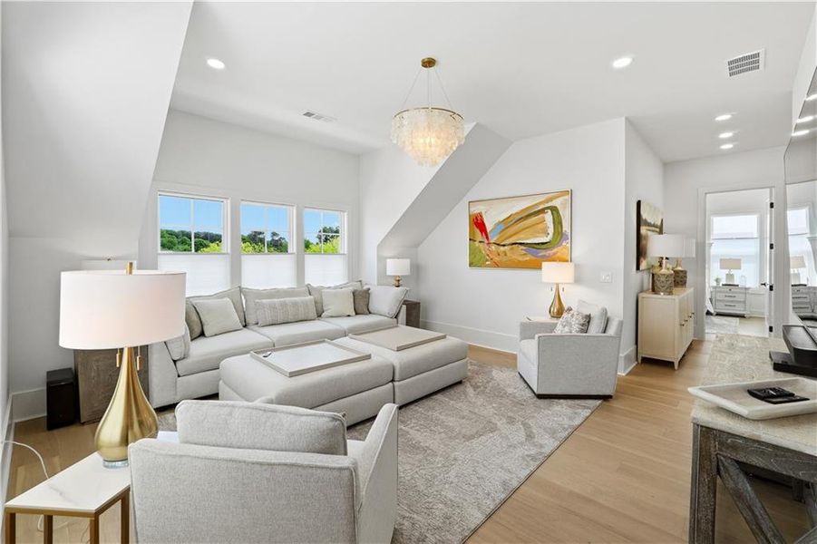 Furnished interior view inside a new home in Echo at Crabapple, Milton (Image 54).