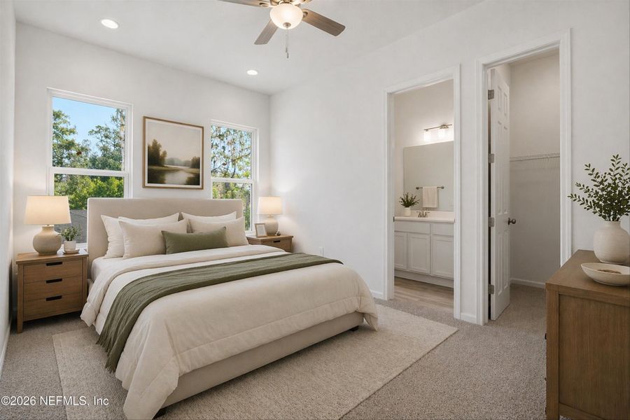 Furnished interior view inside a new home in , Jacksonville (Image 9).