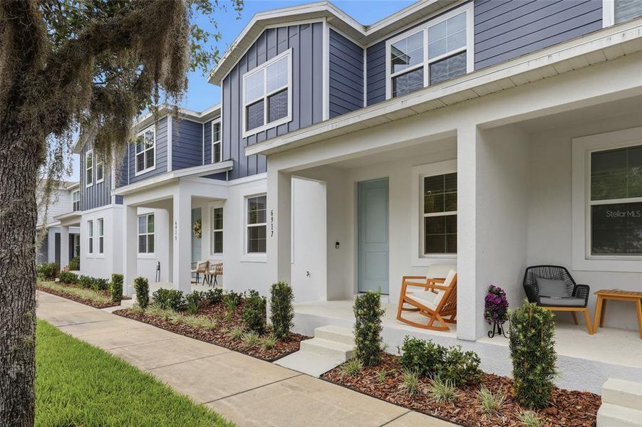 Exterior details and patio area of a home in , Harmony (Image 3). Exterior details and patio area of a home in , Harmony (Image 3).