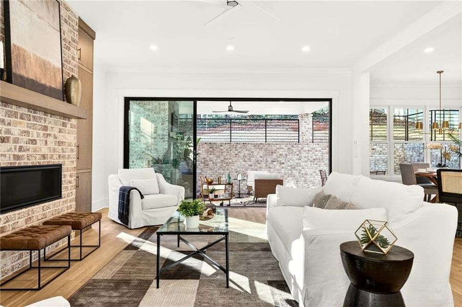 Furnished interior view inside a new home in , Atlanta (Image 6).