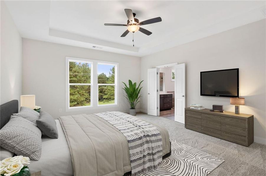 Furnished interior view inside a new home in Ashbury Commons, Powder Springs (Image 17).
