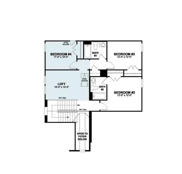 2D floor plan layout of this home in Cedar Brook, Leander, TX (Image 4). 2D floor plan layout of this home in Cedar Brook, Leander, TX (Image 4).