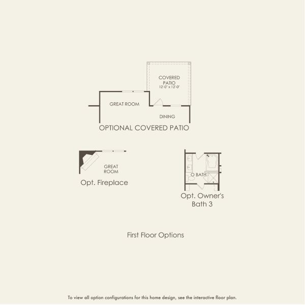 2D floor plan layout for the Rosemont by Pulte Homes in Independence at Carter's Station, Columbia, TN (Image 4).