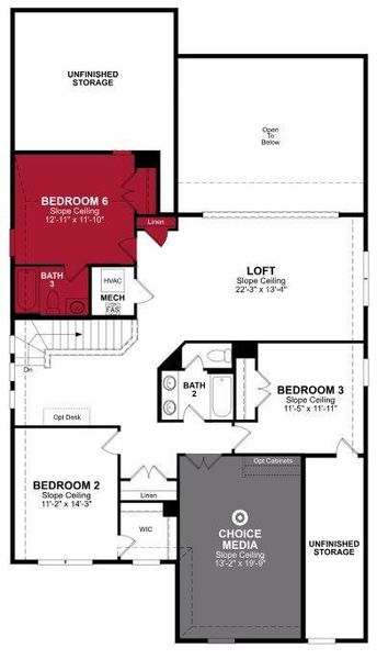 Beazer Homes Valencia on the Lake Blackburn Floorplan.