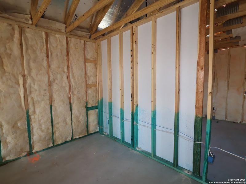 In-progress construction of a new home in Hunters Ranch, San Antonio, TX (Image 31).