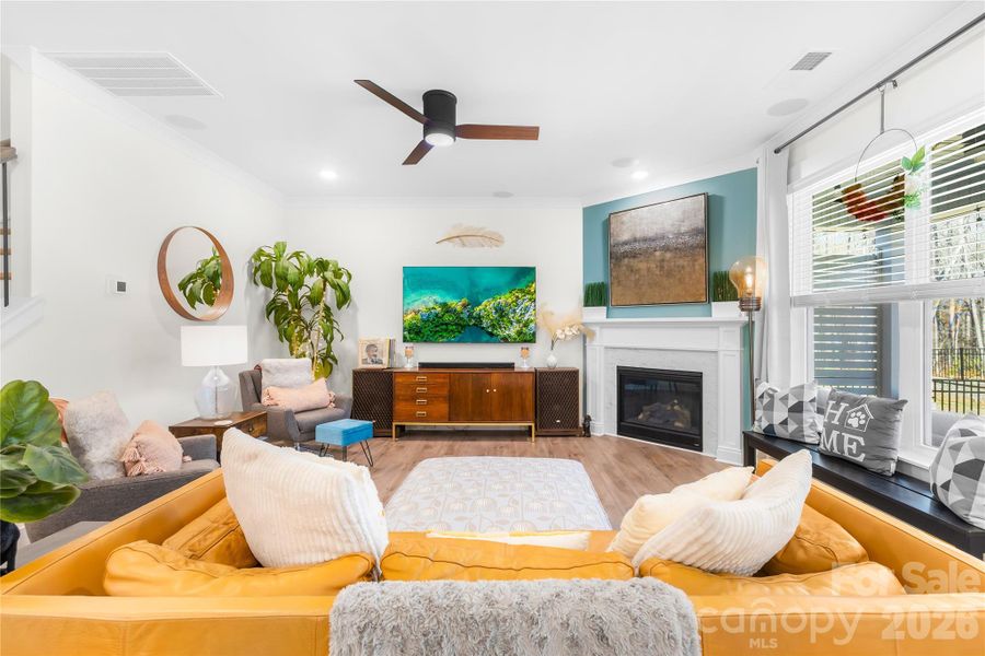 Furnished interior view inside a new home in Villas at Prestwick, Mooresville (Image 10).