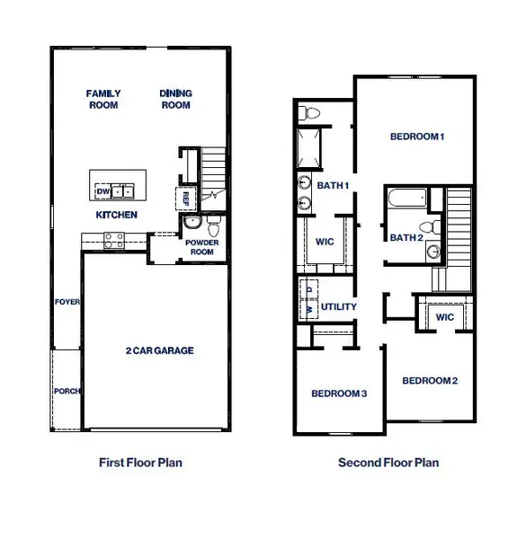 2D floor plan layout for the V22H by D.R. Horton in Bridges on Lake Houston Villas, Humble, TX (Image 4). 2D floor plan layout for the V22H by D.R. Horton in Bridges on Lake Houston Villas, Humble, TX (Image 4).
