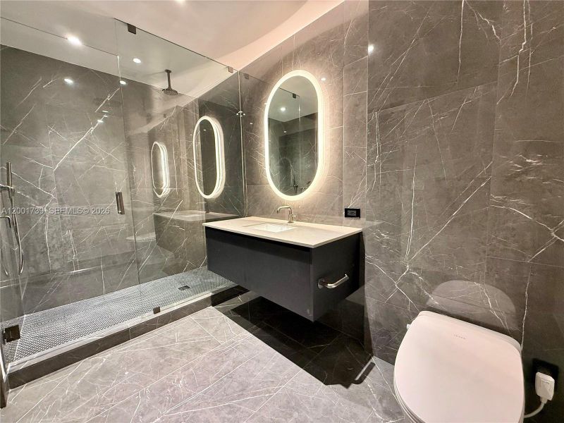 Furnished interior view inside a new home in , Miami (Image 7).