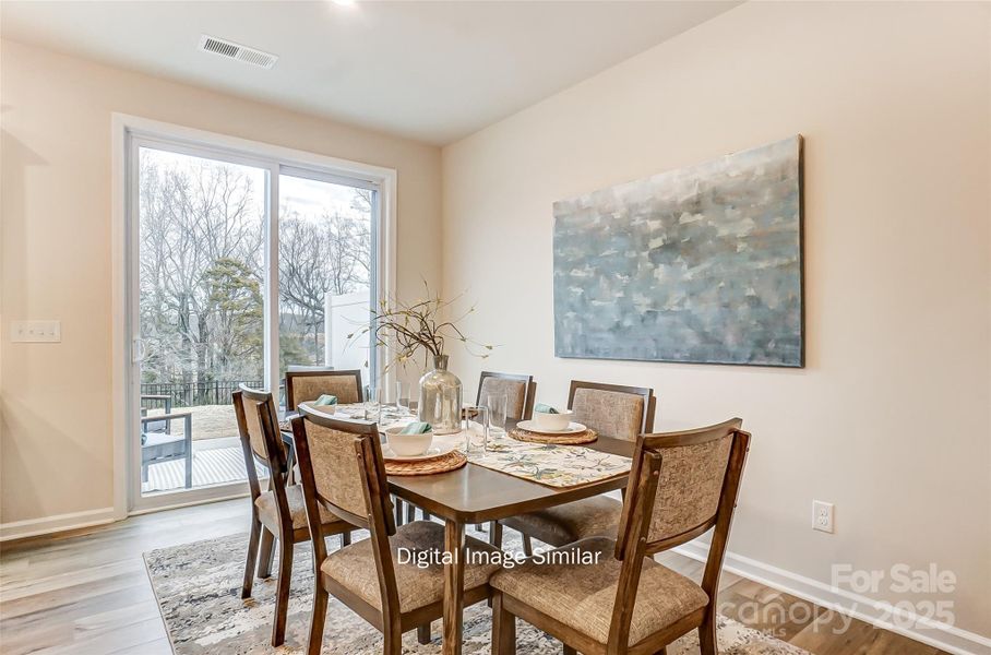 Furnished interior view inside a new home in Bailey Run, Charlotte (Image 13). Furnished interior view inside a new home in Bailey Run, Charlotte (Image 13).