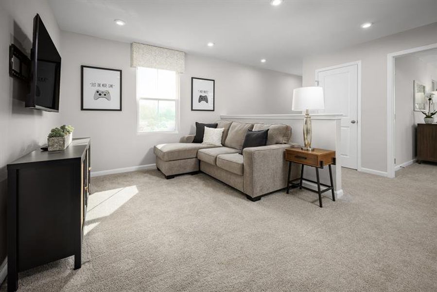 Furnished interior view inside a new home in Aspen Meadows, Hampton (Image 7).
