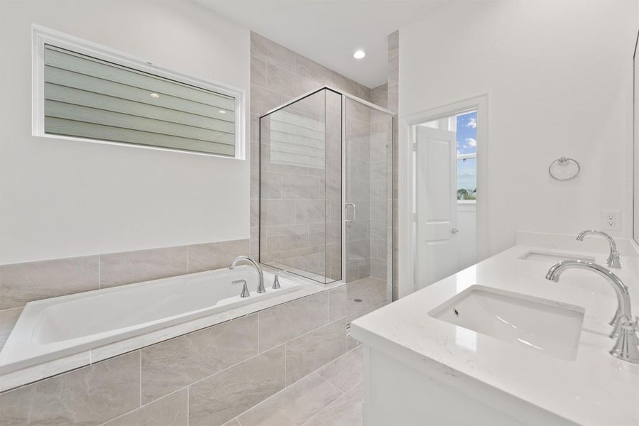 Furnished interior view inside a new home in Highland Commons, Houston (Image 8). Furnished interior view inside a new home in Highland Commons, Houston (Image 8).