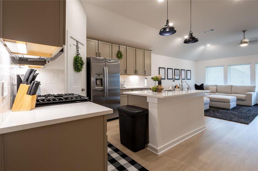 Furnished interior view inside a new home in Pinewood at Grand Texas, New Caney (Image 12).