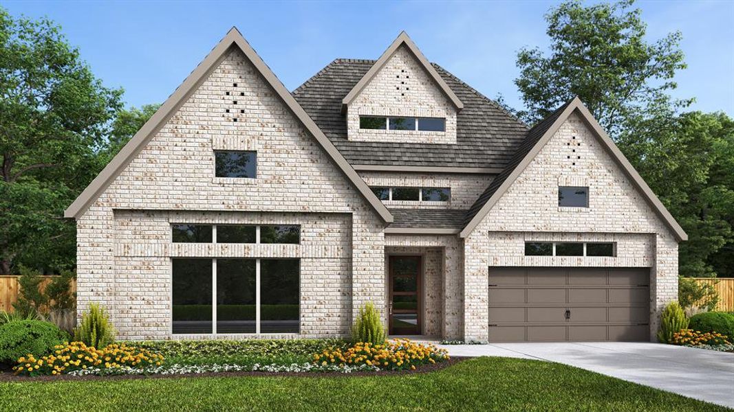 Front exterior of a new home in Terraces, Rockwall, TX, highlighting curb appeal (Image 1). Front exterior of a new home in Terraces, Rockwall, TX, highlighting curb appeal (Image 1).