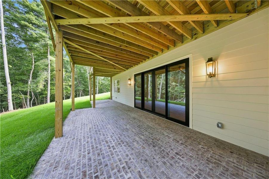 Exterior details and patio area of a home in , Flowery Branch (Image 4). Exterior details and patio area of a home in , Flowery Branch (Image 4).