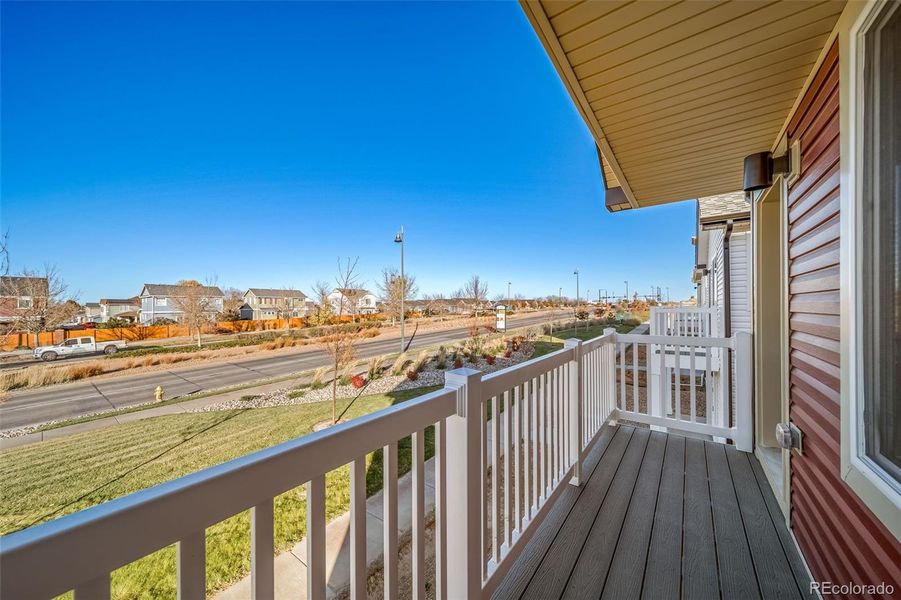 Exterior details and patio area of a home in , Commerce City (Image 23).