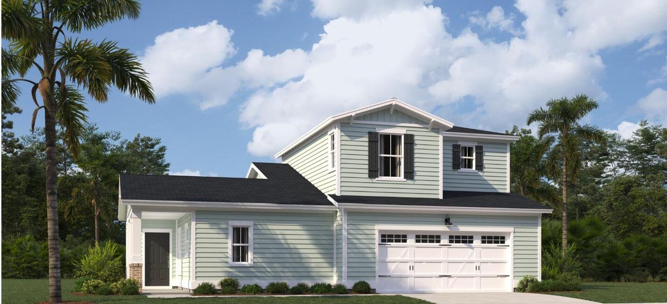 Front exterior of a new home in , Summerville, SC, highlighting curb appeal (Image 1). Front exterior of a new home in , Summerville, SC, highlighting curb appeal (Image 1).