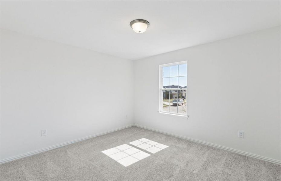 Spacious secondary bedroom on second level Spacious secondary bedroom on second level