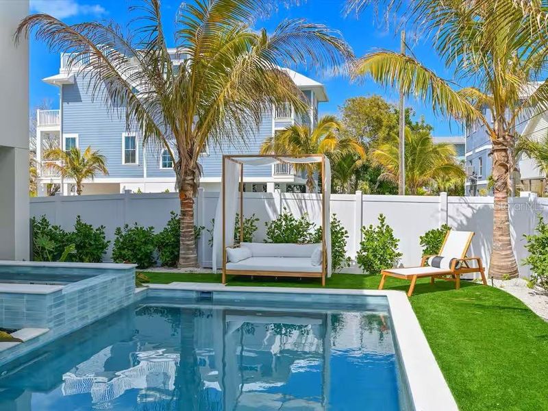 Exterior details and patio area of a home in , Bradenton Beach (Image 23).