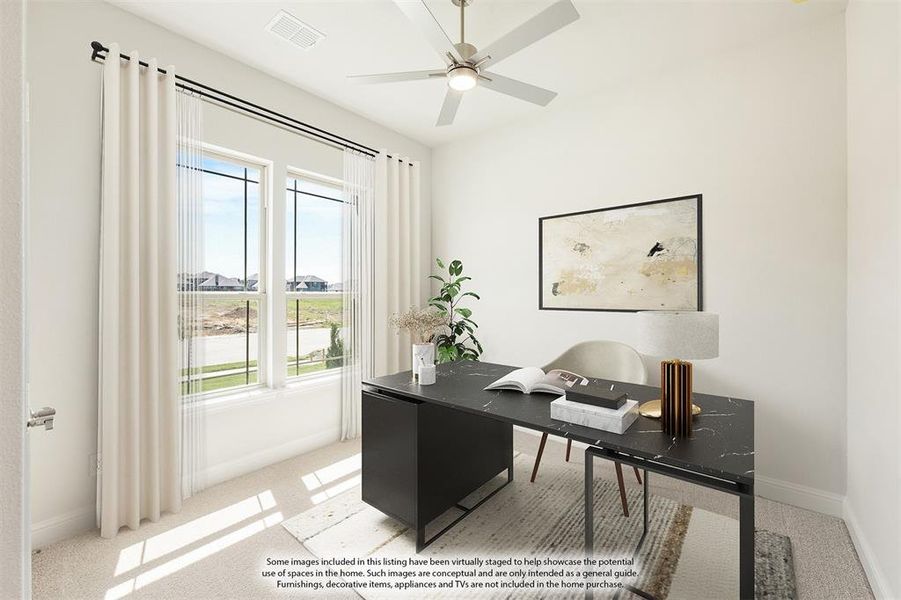 Furnished interior view inside a new home in Sunset Ridge, Alvarado (Image 5). Furnished interior view inside a new home in Sunset Ridge, Alvarado (Image 5).