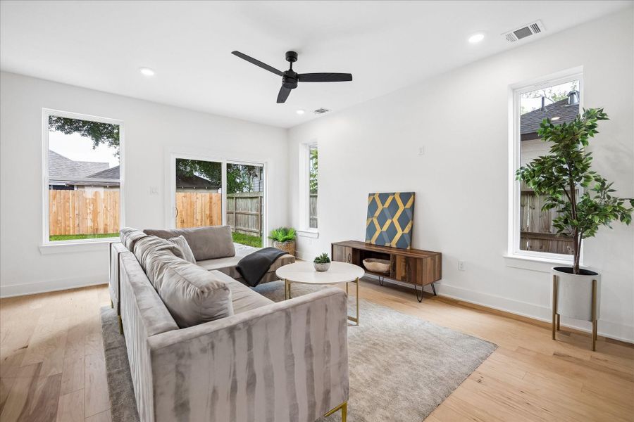 Furnished interior view inside a new home in , Houston (Image 12).