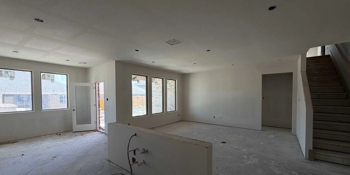 Open Kitchen-Living Room Construction Progress