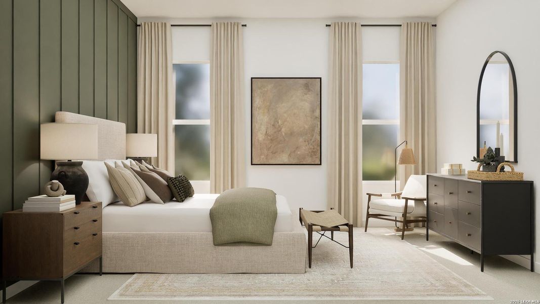 Furnished interior view inside a new home in Brookmill, San Antonio (Image 37).