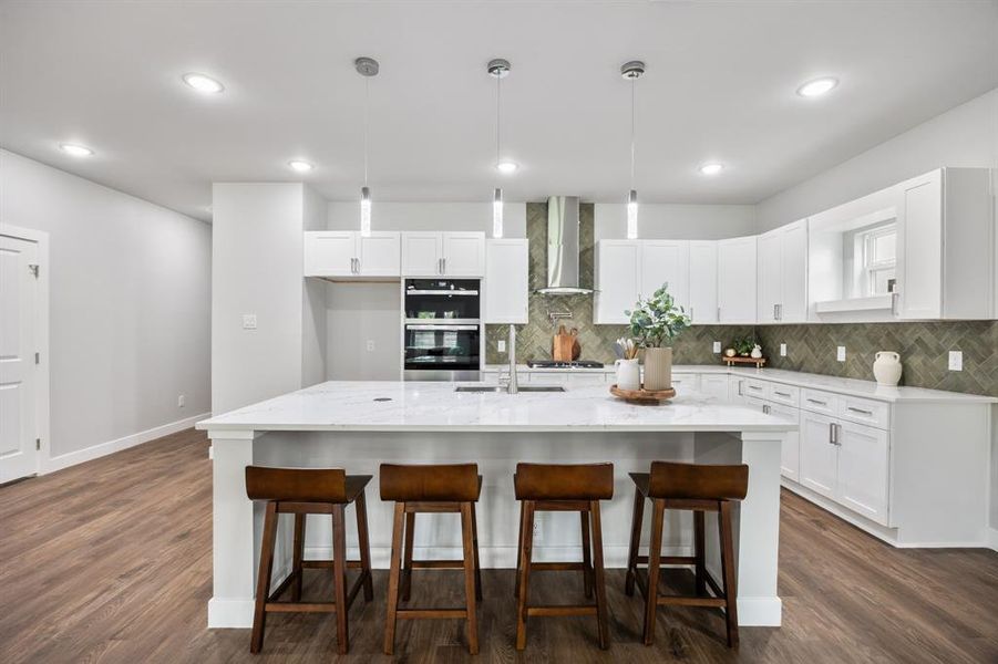 Furnished interior view inside a new home in , Dallas (Image 30).