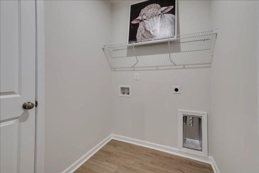 Convienently Located Laundry Room