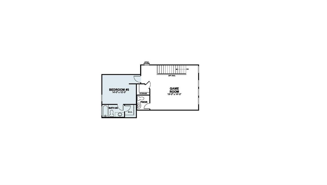 2D floor plan layout of this home in Heritage, Dripping Springs, TX (Image 3).
