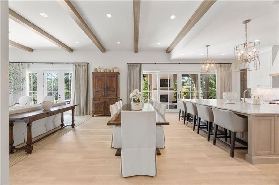 Furnished interior view inside a new home in Manor Estates, Alpharetta (Image 12).