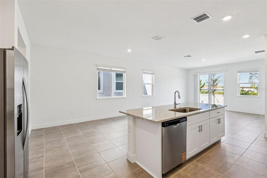 Furnished interior view inside a new home in Cyrene at Minneola - Villas, Minneola (Image 7).