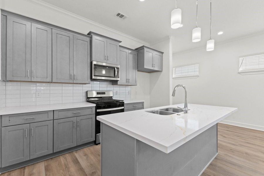 Furnished interior view inside a new home in , Houston (Image 3). Furnished interior view inside a new home in , Houston (Image 3).