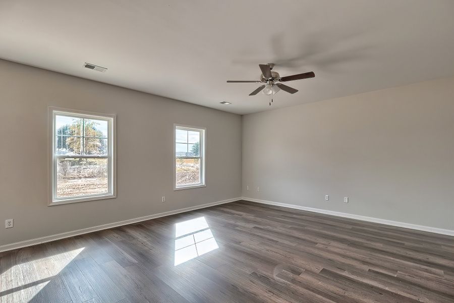 Representative unfurnished interior of a home built from the Devereaux II by Great Southern Homes in Beach Forest, Sumter (Image 41). Representative unfurnished interior of a home built from the Devereaux II by Great Southern Homes in Beach Forest, Sumter (Image 41).