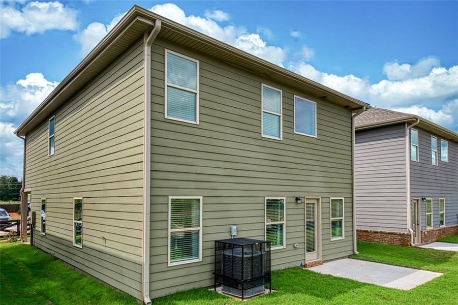 Exterior details and patio area of a home in Westminster, Covington (Image 23).