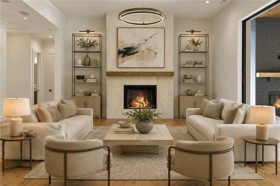 Furnished interior view inside a new home in , Woodstock (Image 9).