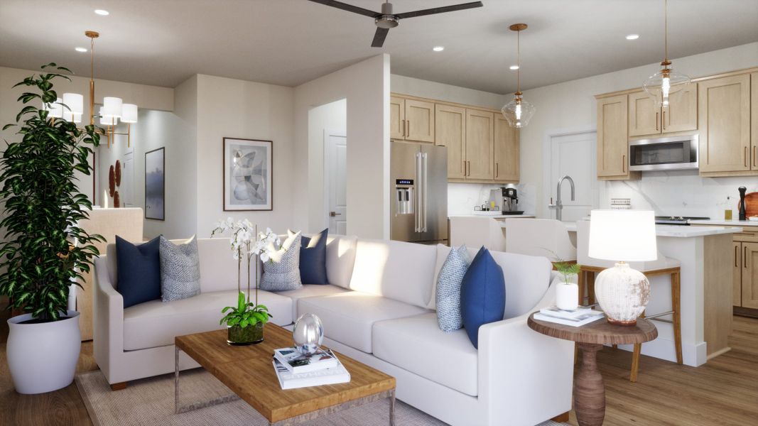 Great Room | Terraza | Mira Vista at Victory in Buckeye, AZ by Landsea Homes