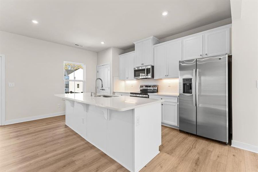 Furnished interior view inside a new home in Stowe Branch Townhomes, Charlotte (Image 5).