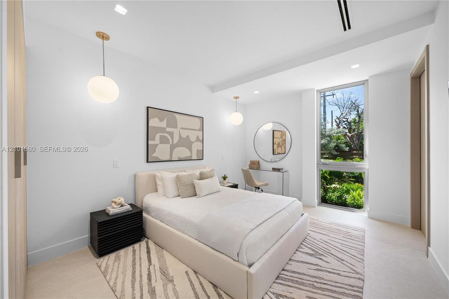 Furnished interior view inside a new home in , Miami (Image 18).