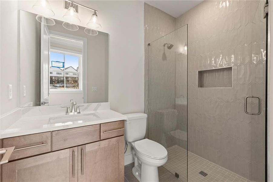 Furnished interior view inside a new home in , Alpharetta (Image 9).
