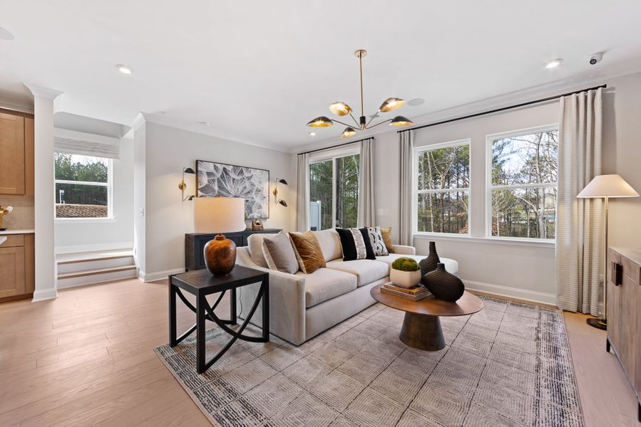 Representative furnished interior of a home built from the Knight by Tri Pointe Homes in Southbridge, Fort Mill (Image 12).