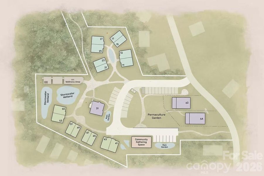 Conceptual rendering of the completed community.