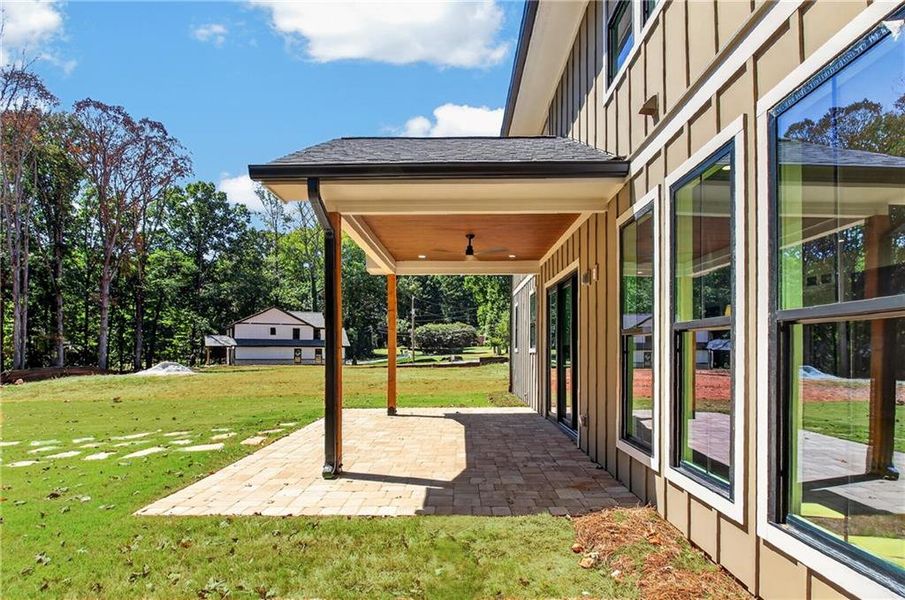 Exterior details and patio area of a home in , Stone Mountain (Image 40). Exterior details and patio area of a home in , Stone Mountain (Image 40).