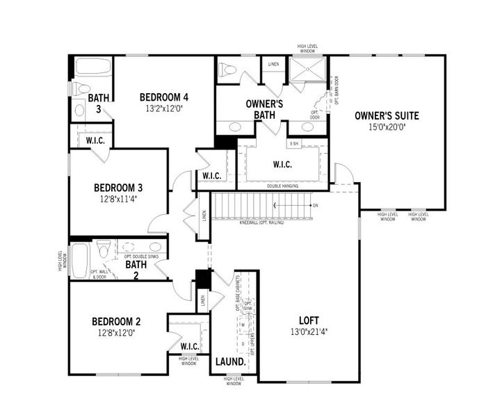 2D floor plan layout for the Jasper by Mattamy Homes in White Tank Vistas, Waddell, AZ (Image 3).