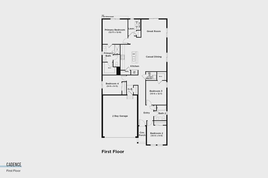 2D floor plan layout of this home in Granary, Johnstown, CO (Image 3).