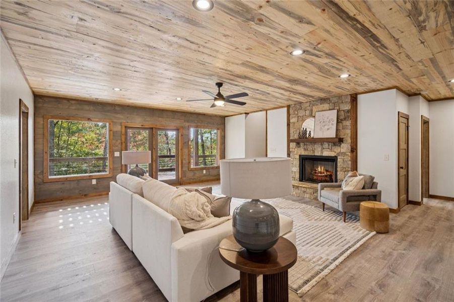 Furnished interior view inside a new home in , Mineral Bluff (Image 10).