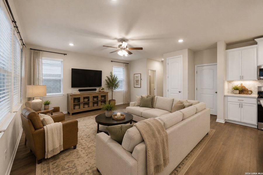 Furnished interior view inside a new home in Veramendi, New Braunfels (Image 16).