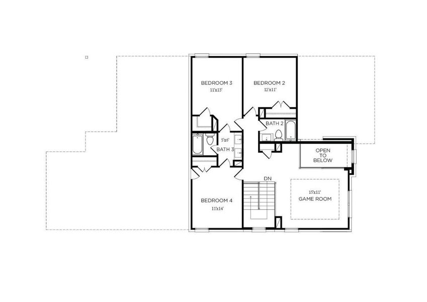 2D floor plan layout of this home in Lago Mar  50'  &  55', Texas City, TX (Image 3).