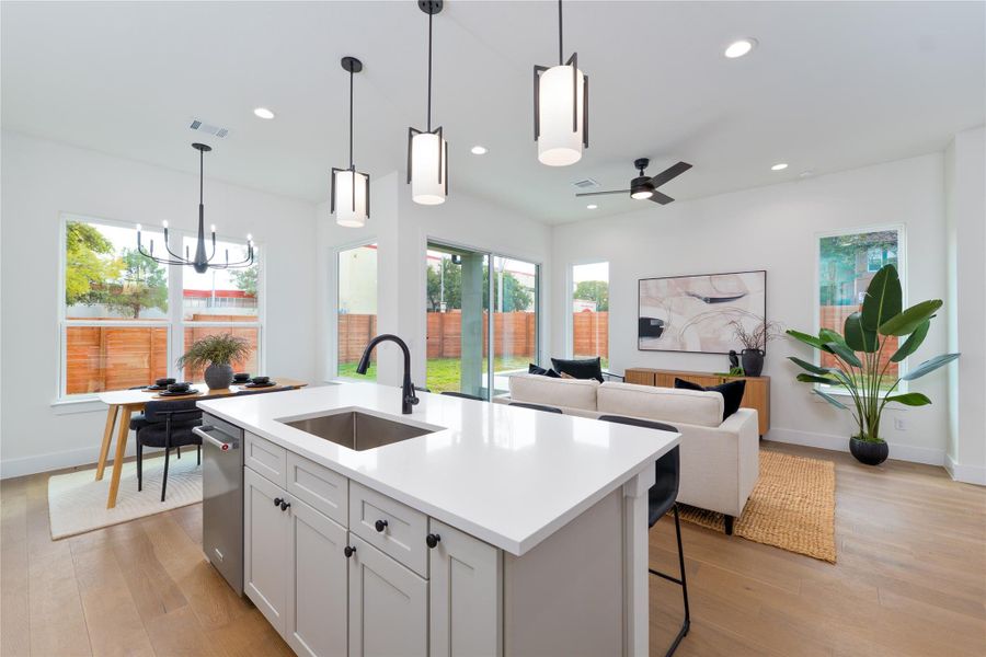 Furnished interior view inside a new home in , Austin (Image 18). Furnished interior view inside a new home in , Austin (Image 18).