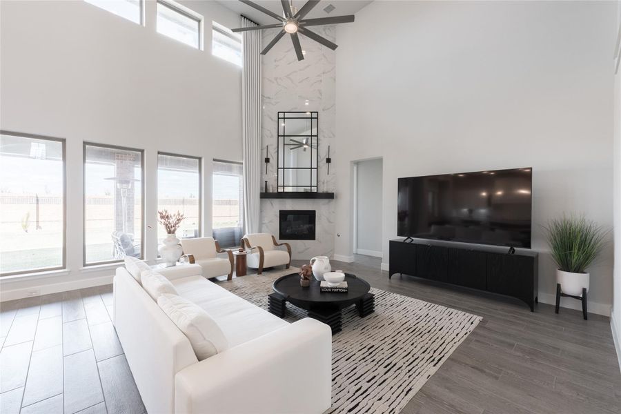 Furnished interior view inside a new home in Elyson 65', Katy (Image 40). Furnished interior view inside a new home in Elyson 65', Katy (Image 40).